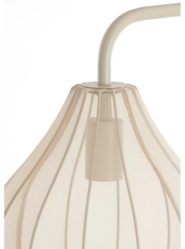 Béžová stojacia lampa s textilným tienidlom (výška 156,5 cm) Elati – Light & Living
