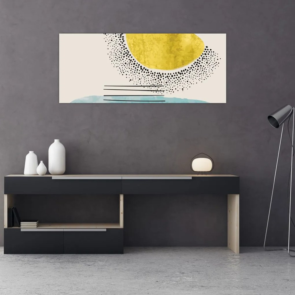 Obraz - Abstraktná maľba pláže N⁰2 (120x50 cm)