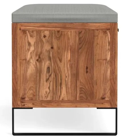 furniture-nabytek.cz - Masívna lavička Sydney z akáciového dreva, lakovaná, hnedá – 90×41×44 cm
