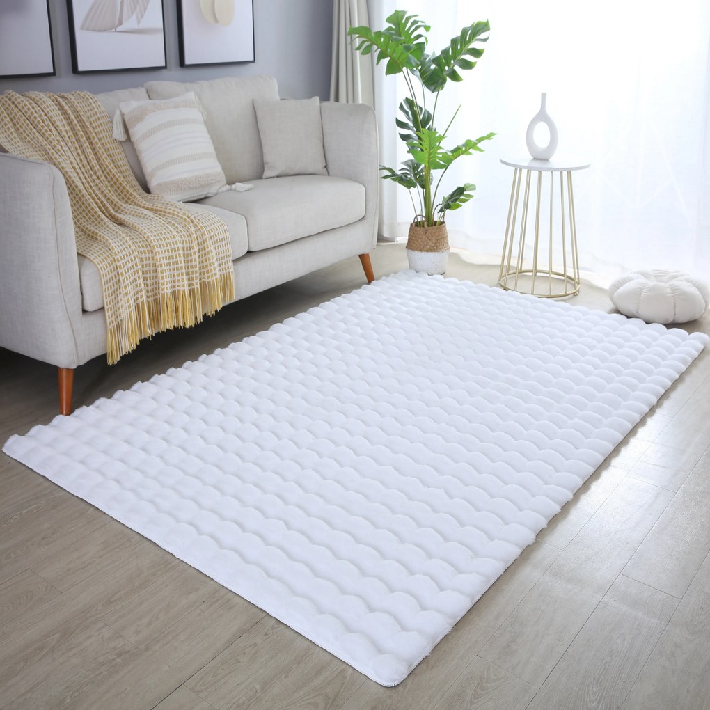 Ayyildiz 120x170 cm Kusový koberec Ambiance 5110 White, biela, obývacia izba