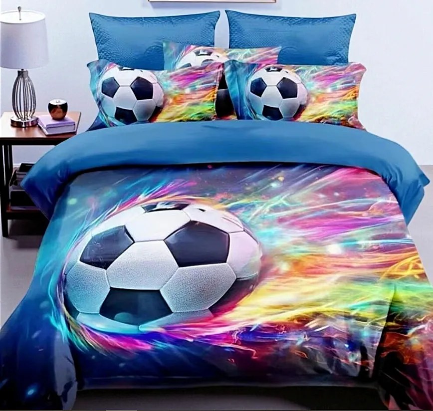 Obliečky Futbal 3 Bavlna 3-dielna súprava