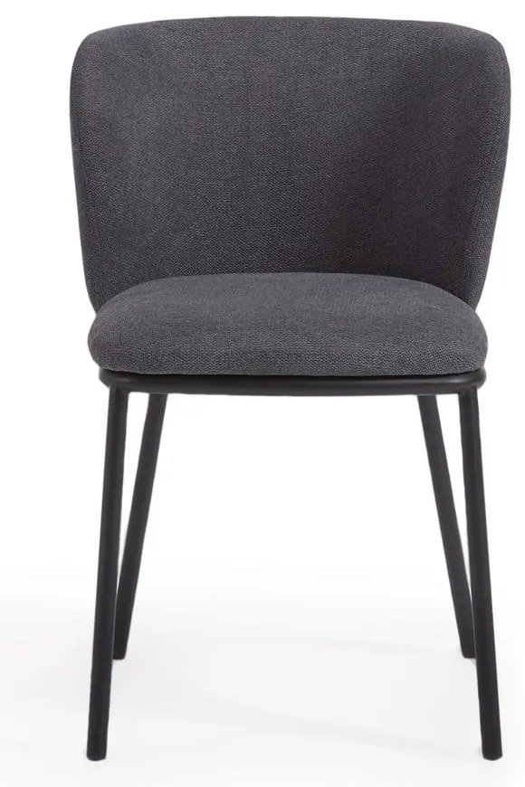 Tmavosivá jedálenská stolička Ciselia – Kave Home