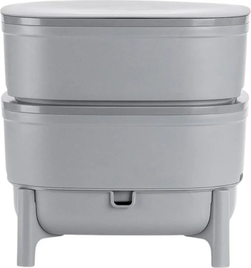 Sivý kompostér 30 l Urbalive – Plastia