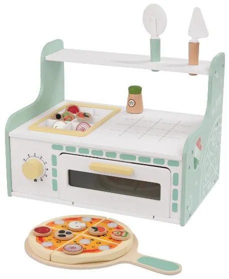 lupilu®  Drevený zmrzlinársky vozík/Pec na pizzu (pizzeria)  (100394095)