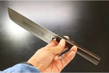 nůž Nakiri 165mm Kanetsune Blue Steel "Zen-Bokashi"-series