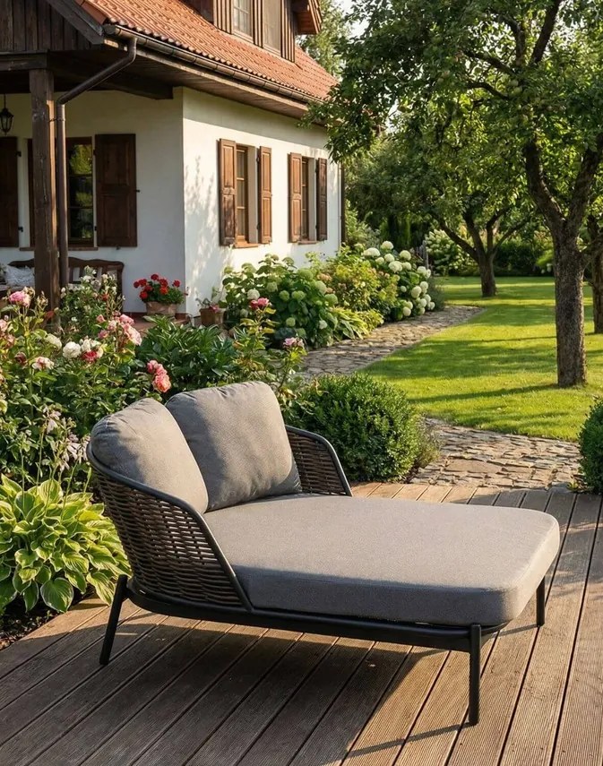 Dvojmiestne záhradné lehátko Borneo