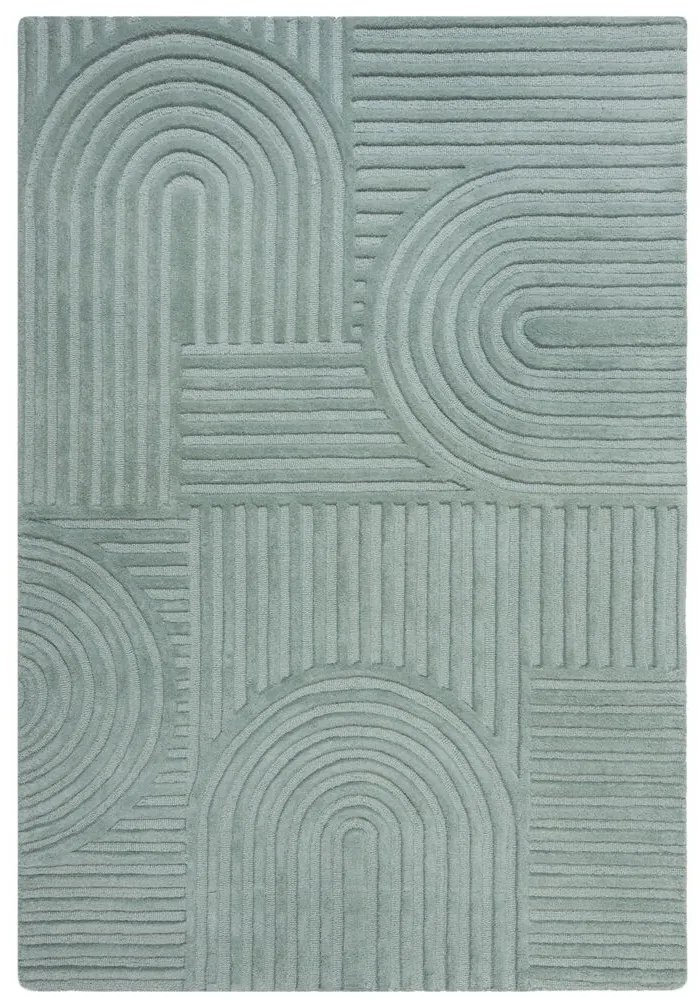 Kusový koberec Solace Zen Garden Duck Egg, 120x170, zelená, obývacia izba, Flair Rugs