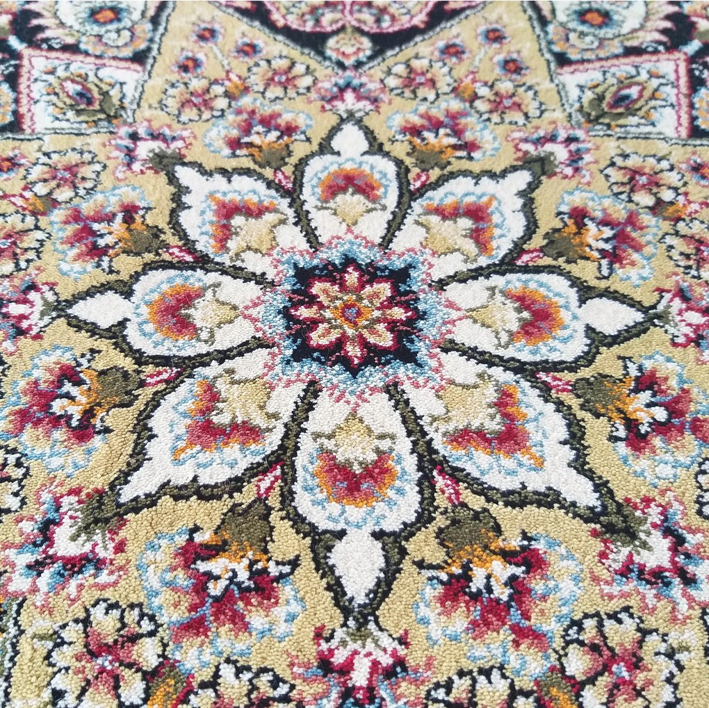 DY Prémiový koberec s exkluzívnym vzorom Pers 09 - krémová Rozmer: 200x300 cm