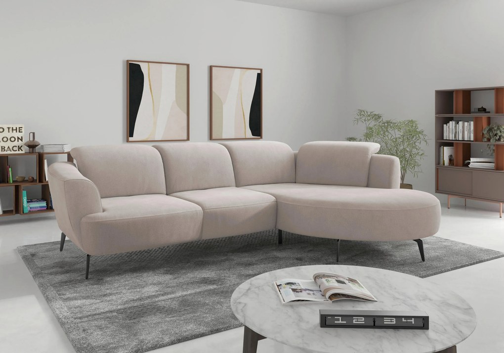 XXXLutz ROHOVÁ SEDAČKA, textil, sivobéžová Sit & More - Sedačky - 000144018511