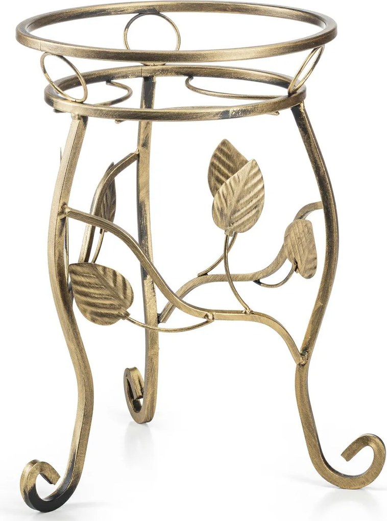 STOJAN NA KVETINÁČ ELMER 41X33 CM ZLATÁ