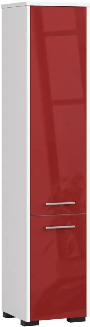 Kúpeľňová skrinka FIN 30 2D červená, lesk