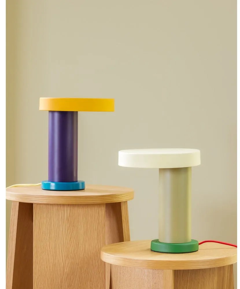 Fialová LED stmievateľná stolová lampa (výška 25 cm) Magic – Hübsch