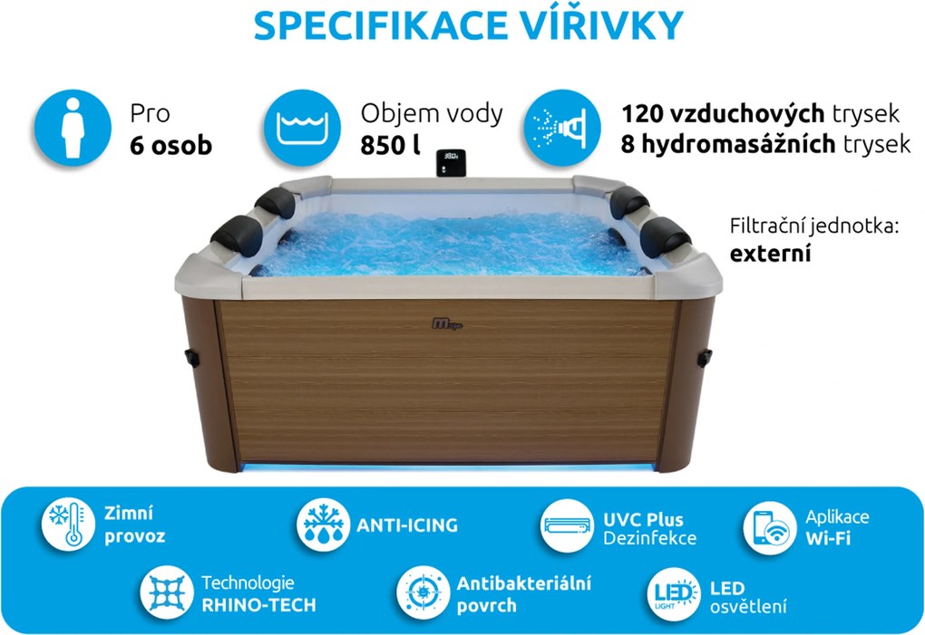 Marimex | Vírivý bazén MSPA Oslo Amber F-AM063W | 11400284
