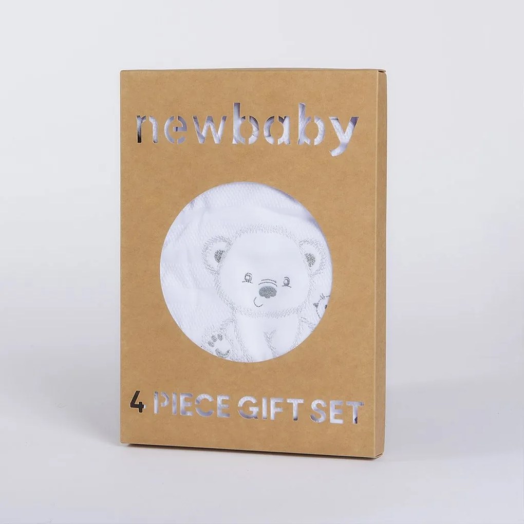 Dojčenská súprava do pôrodnice New Baby Sweet Bear biela