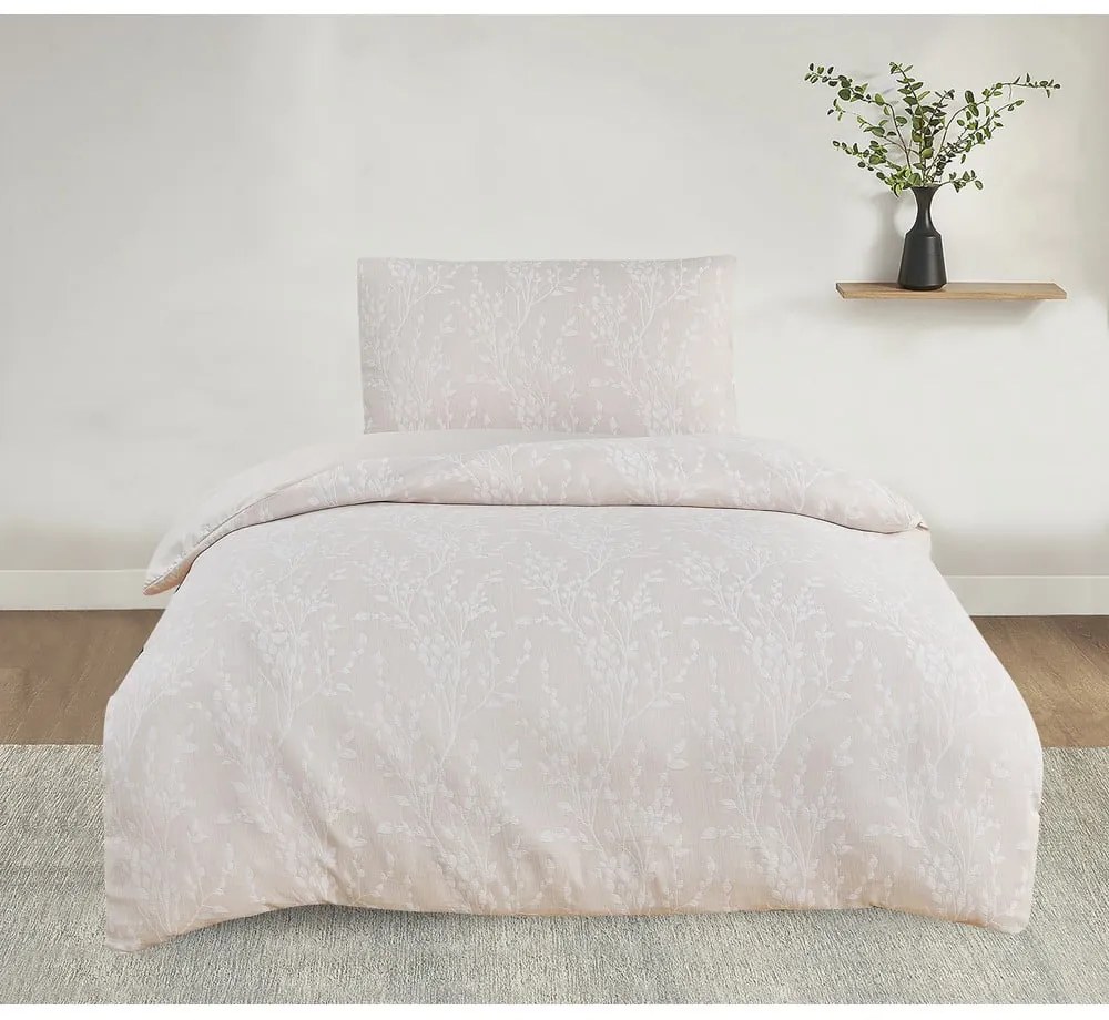 Béžové obliečky na jednolôžko z žakára 140x200 cm Boston – My House