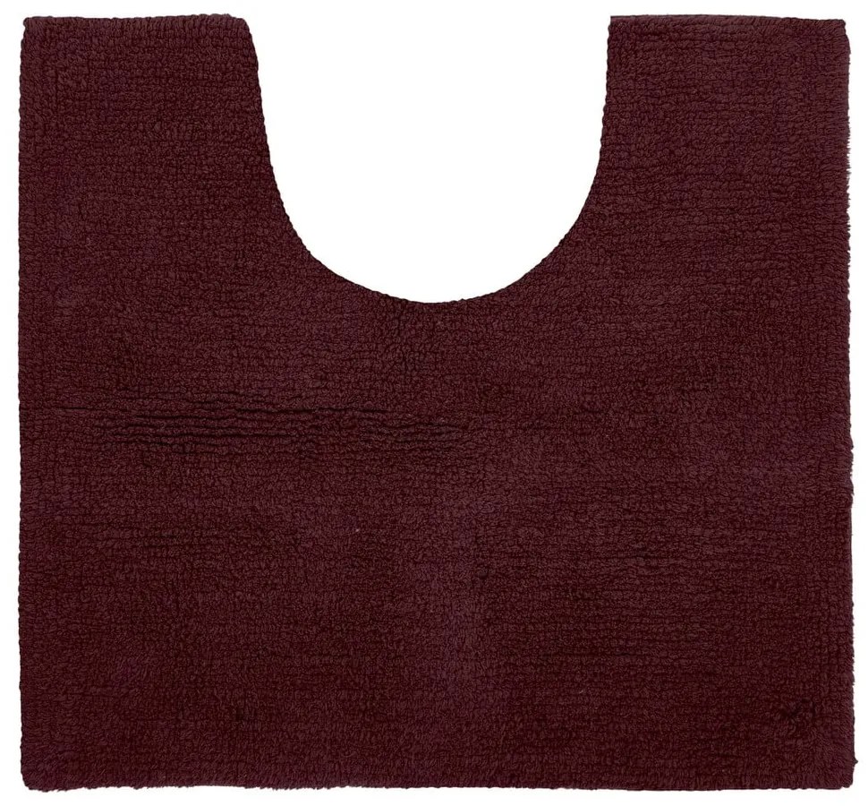 Vínovočervená kúpeľňová predložka 50x45 cm Riva - Tiseco Home Studio