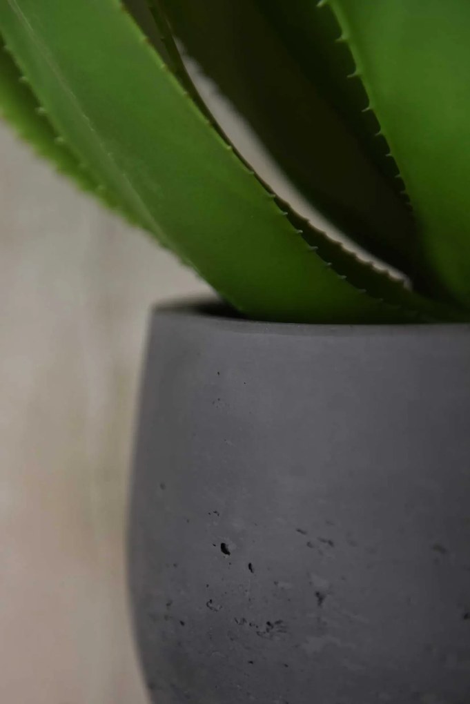 Moderný kvetináč RAFIOT, sklolaminát, výška 21 cm, antracit