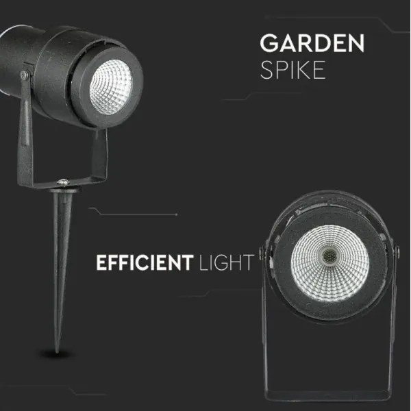 LED Vonkajšia lampa LED/12W/230V 3000K čierna IP65