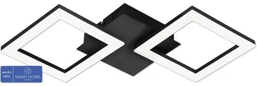 LED stropné svietidlo Eglo Crosslink 15,5 W 1800lm 3000-6500K čierne - kompatibilné so SMART HOME by hornbach