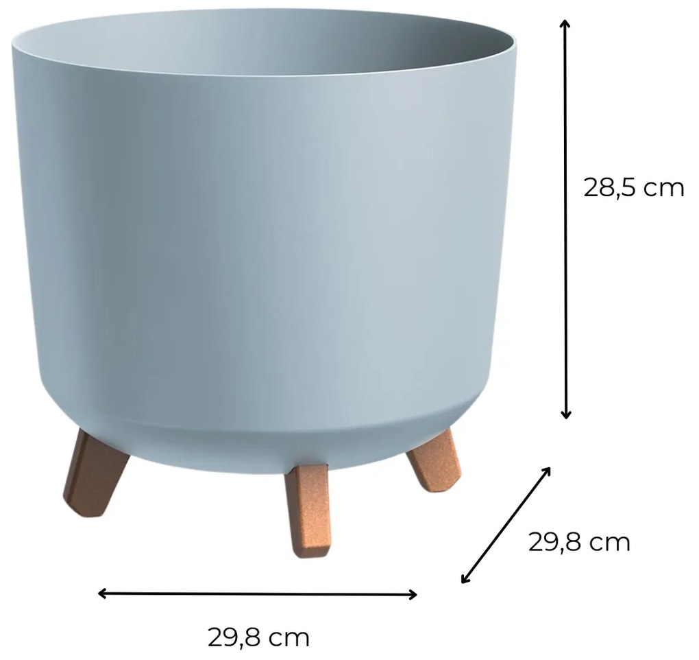 Květináč GRACIE TUBUS 29,8 cm světle šedý
