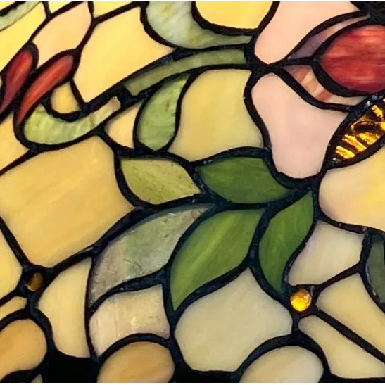 Vitráž lampa do obývačky kolekcia CAPH alloy Ø50*72