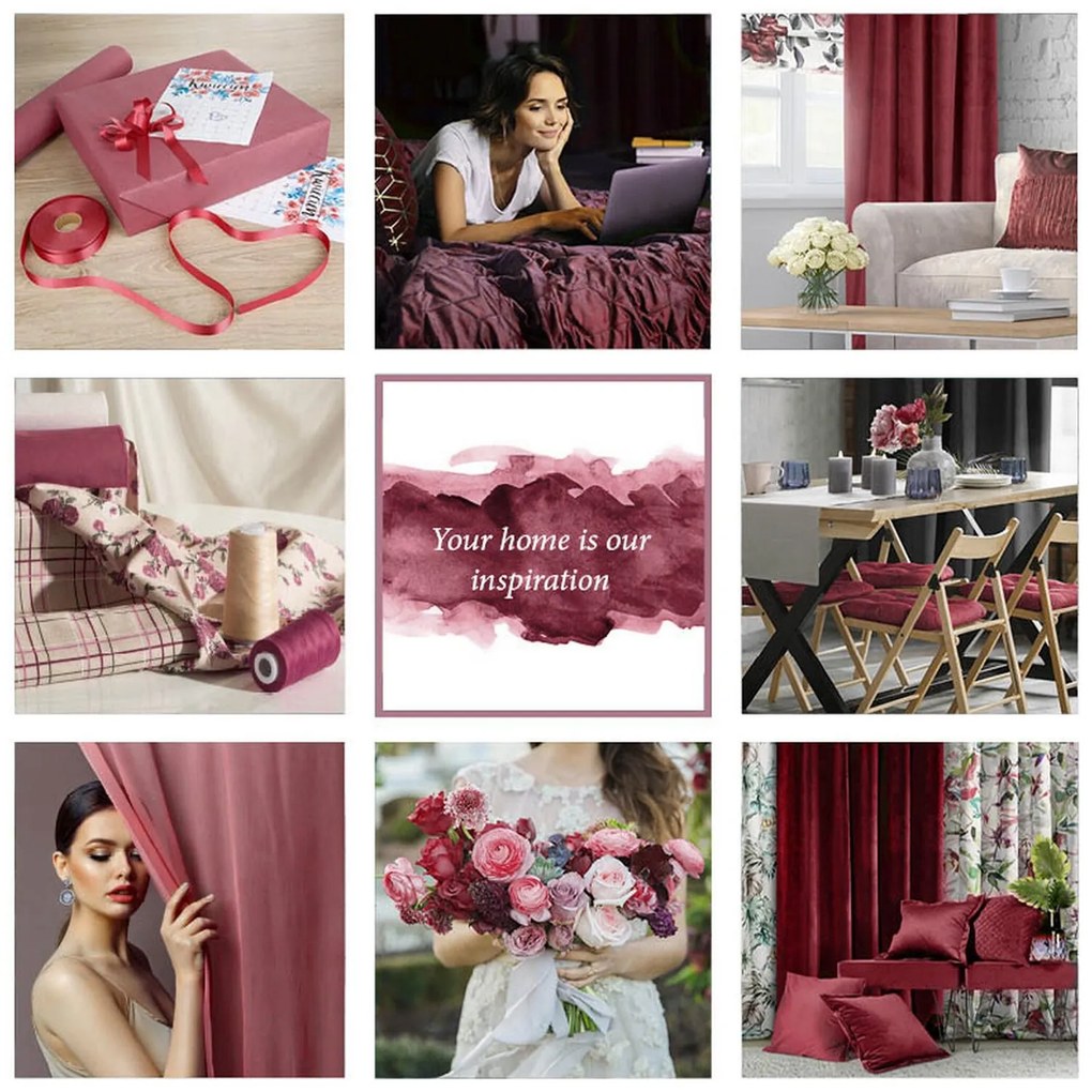 ZATEMŇOVACÍ ZÁVES NA PÁSKE ROSA 140X270 CM STARORUŽOVÁ