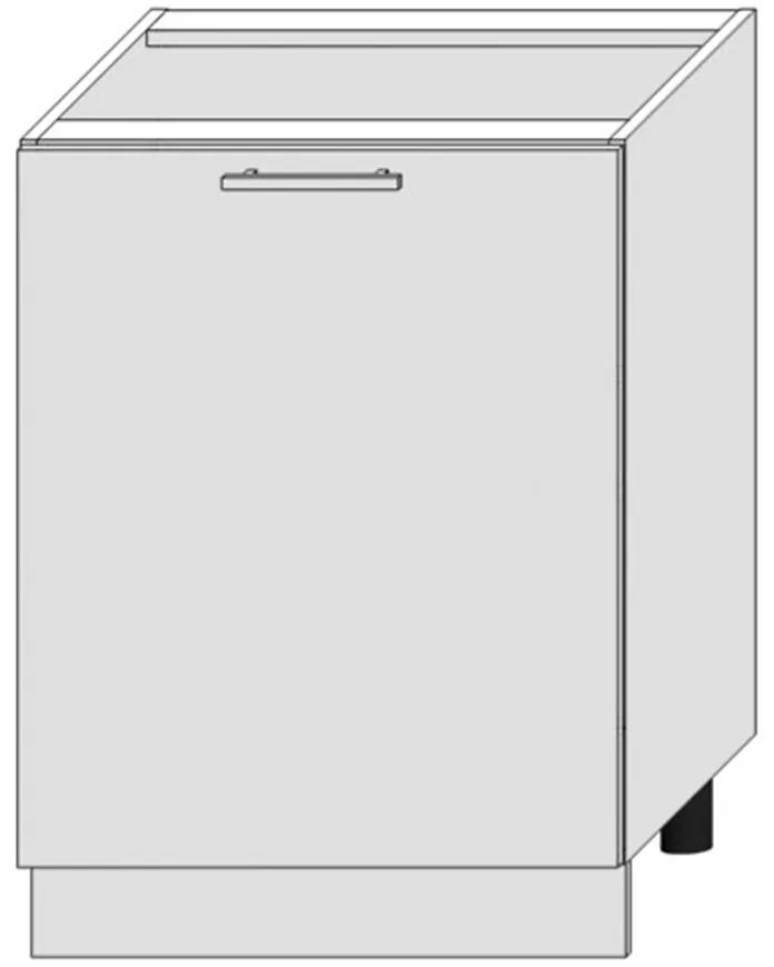 Skrinka do kuchyne Bono D60 Pl Biela Alaska/Biely