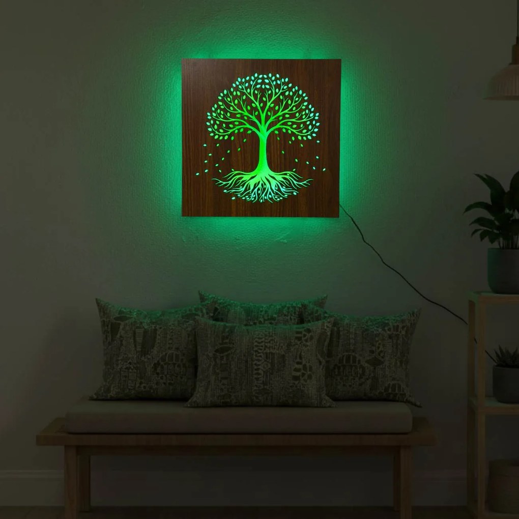SENTOP | LED drevený obraz – Strom života | RGB podsvietená dekorácia od SENTOP LED0562
