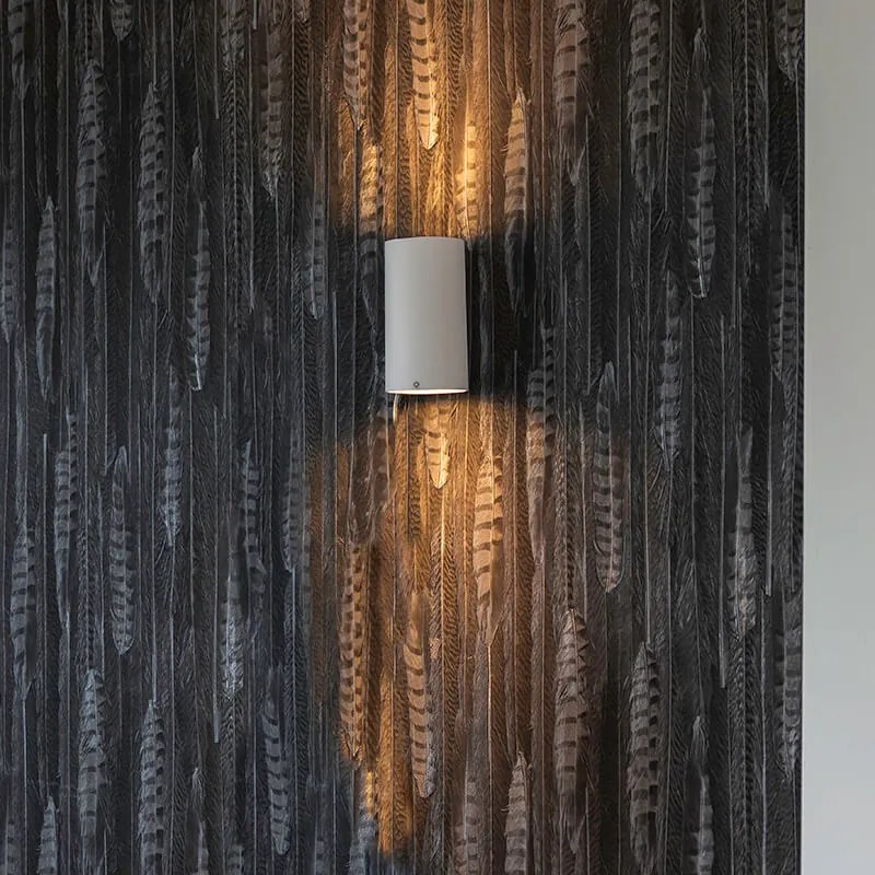 Inteligentné nástenné svietidlo okrúhle biele vrátane 2 WiFi GU10 - Sandy