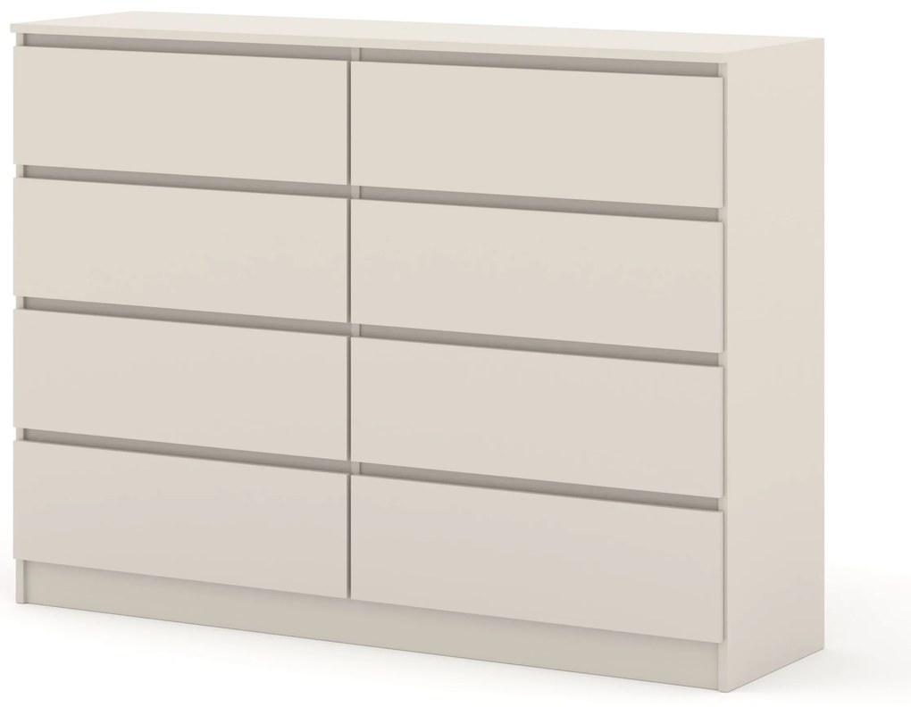 Komoda Maya S8 (kašmír). Akcia -14%. Vlastná spoľahlivá doprava až k Vám domov. 1124948