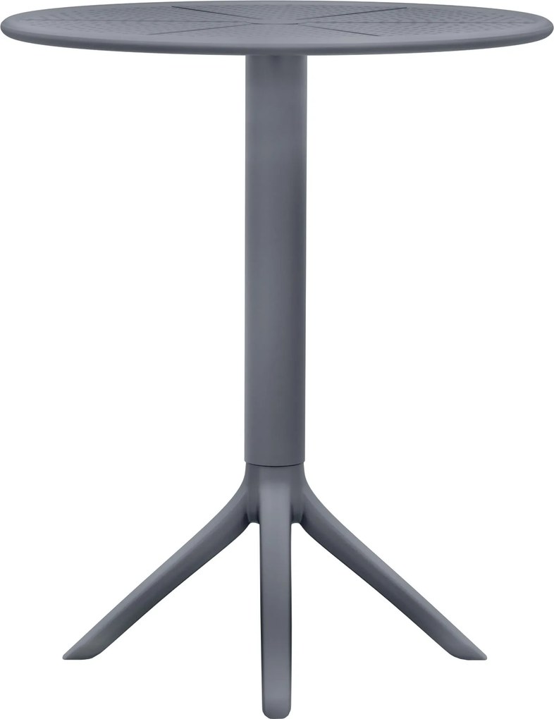 Okrúhly stôl Lacota 60 cm - antracitová