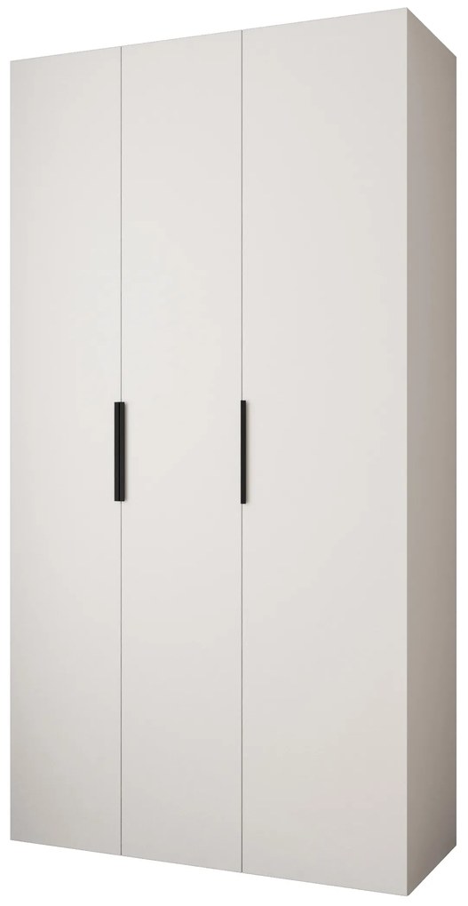 Šatníková skriňa 130 cm Carmela 40-4 (biela + čierna). Akcia -20%. Vlastná spoľahlivá doprava až k Vám domov. 1126645