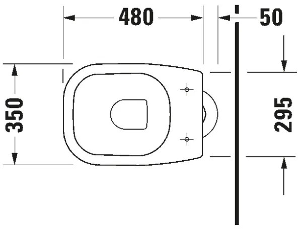 Duravit 21100100002 - Voľne stojace WC D-CODE keramika/lesklá biela