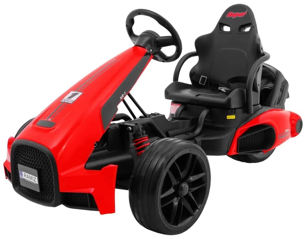 RAMIZ ELEKTRICKÉ AUTÍČKO - MOTOKÁRA BOLID XR-1- ČERVENÉ - 2 x 35W - 12V/7Ah - 2023
