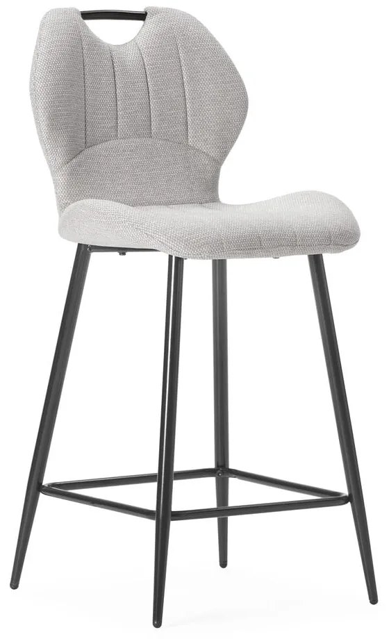 Béžové čalúnené barové stoličky v súprave 2 ks (výška sedadla 65 cm) Muli – Marckeric