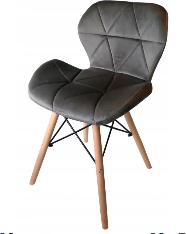 Jedálenské stoličky SKY tmavo sivé 4 ks - škandinávsky štýl