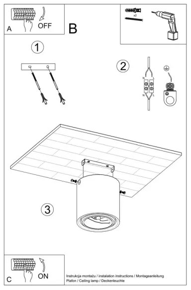 Bodové svietidlo CULLO 1xGU10/ES111/40W/230V