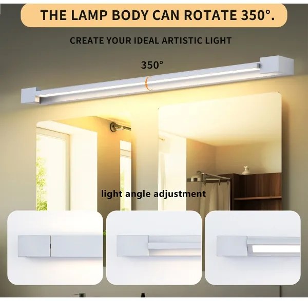 Brilagi-LED Kúpeľňové osvetlené zrkadlo AQUA LINE LED/36W/230V 120 cm IP44 matný chróm