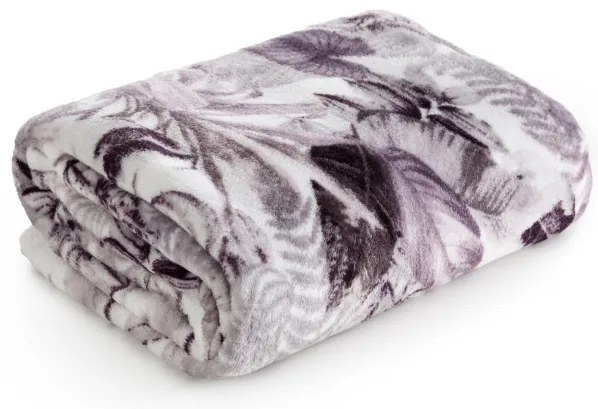 Deka DAVOS 2 fialová / sivá
