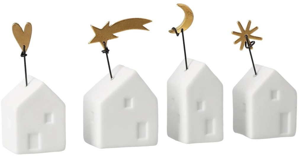 räder Porcelánová vianočná dekorácia Houses Mesiac