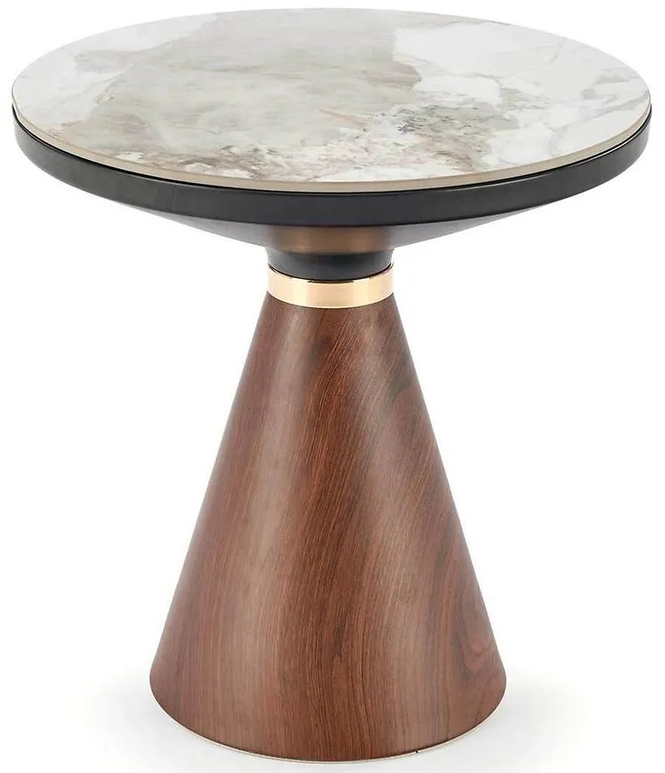 Konferenčný stolík Genesis S biela mramor/orech 50