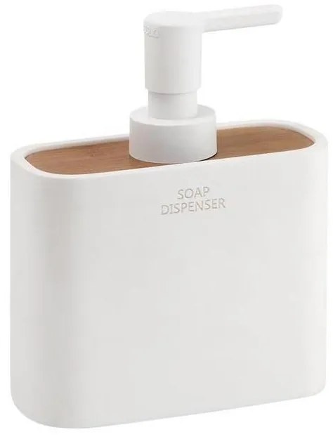 Gedy - Dávkovač mydla NINFEA biela/bambus