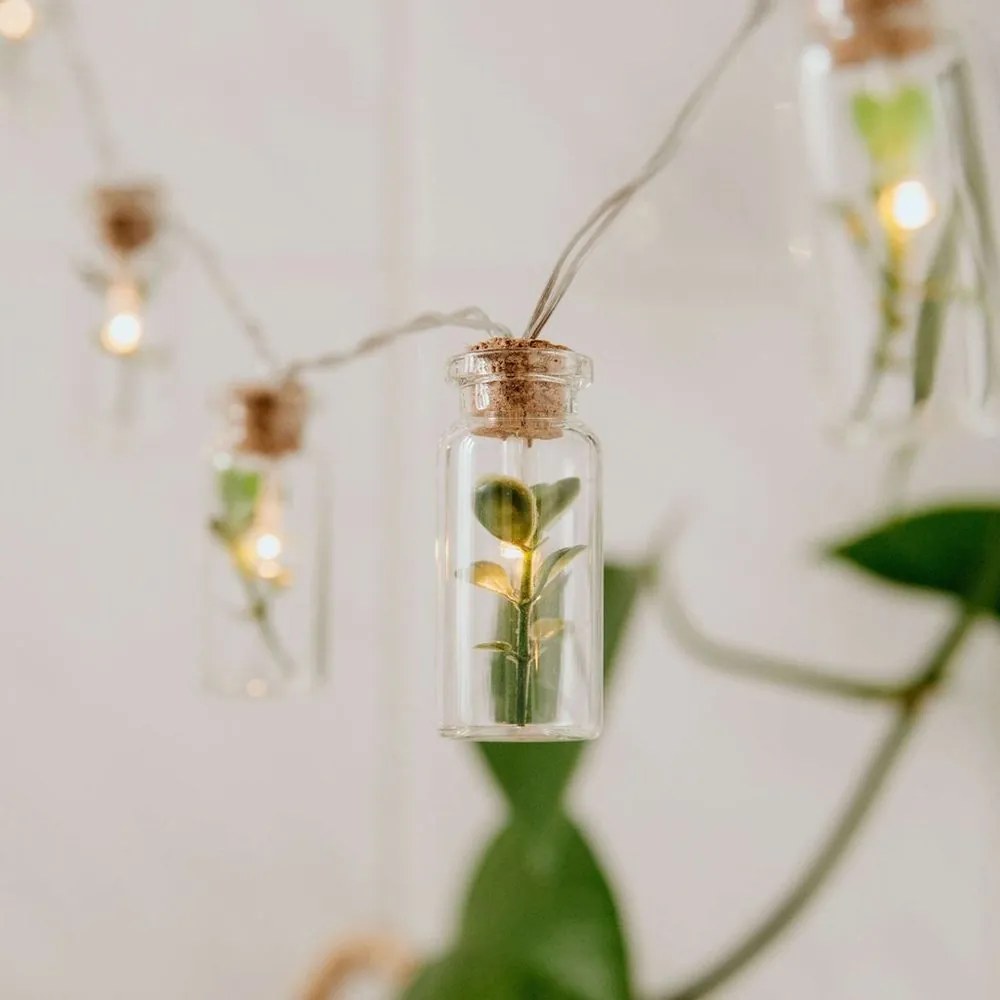 URBAN JUNGLE Svetelná LED reťaz zaváracie poháre 20 svetiel
