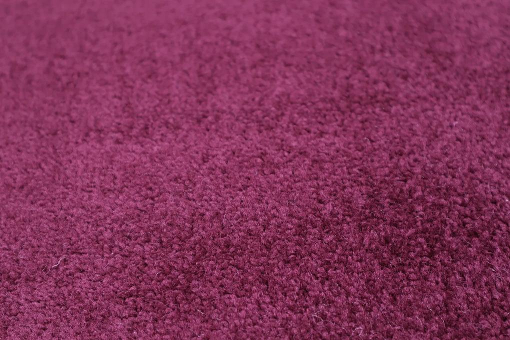 Vopi koberce Kusový koberec Eton fialový 48 kruh - 100x100 (priemer) kruh cm