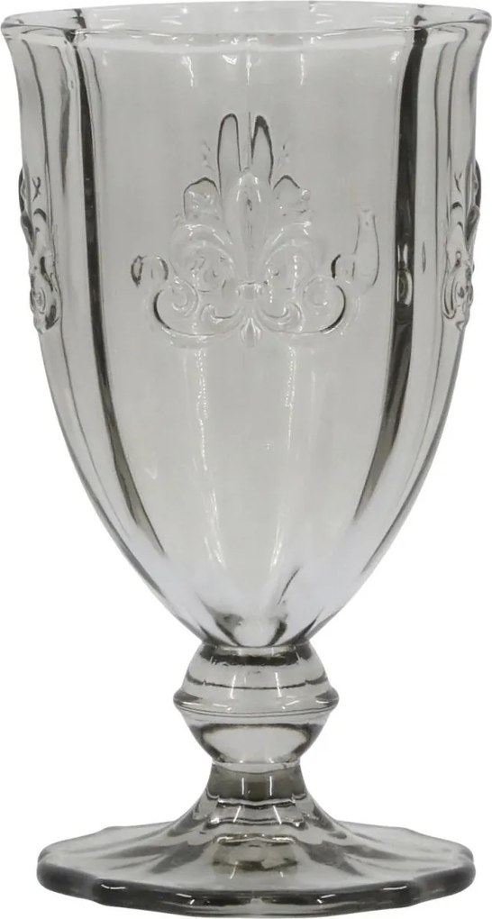 Sivý pohár na víno Saint-Émilion so vzorom – Ø 9*16 cm / 350ml