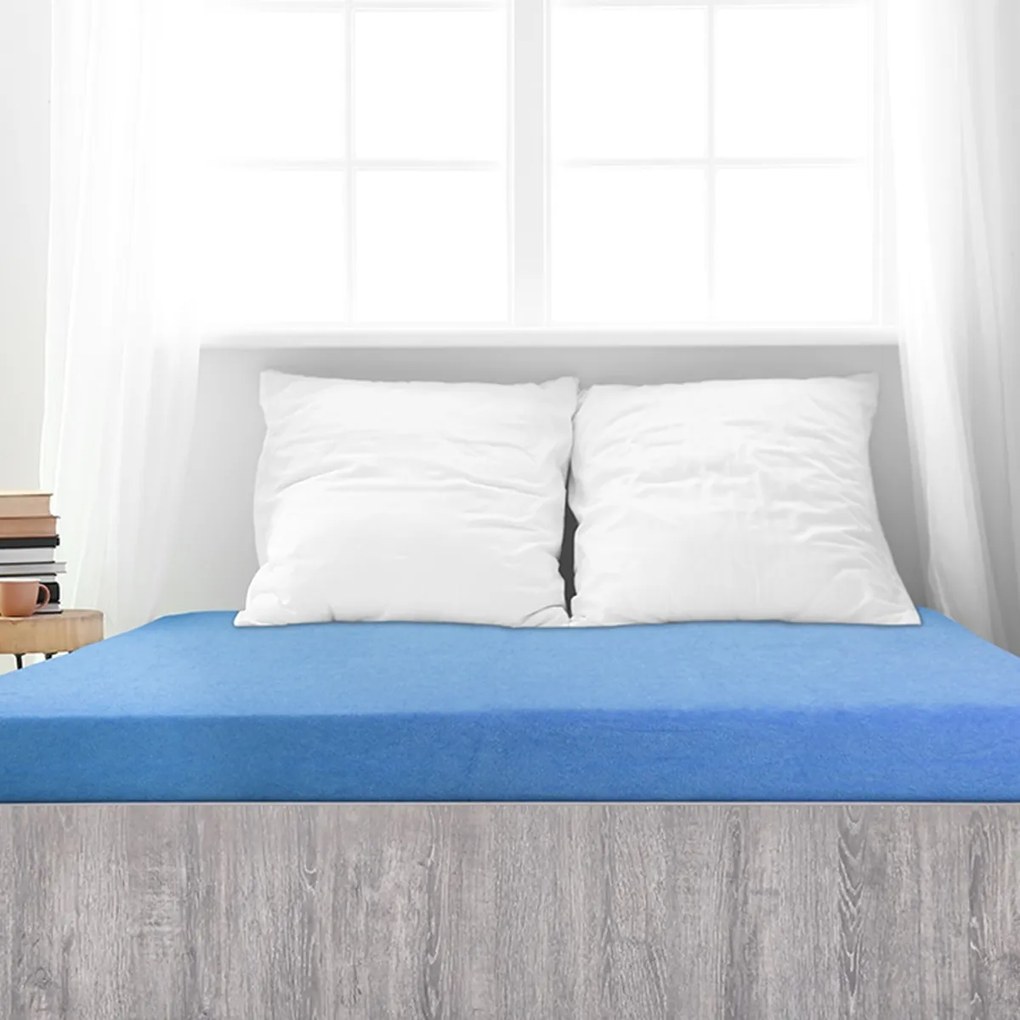 4Home froté prestieradlo Premium modrá, 90 x 200 cm