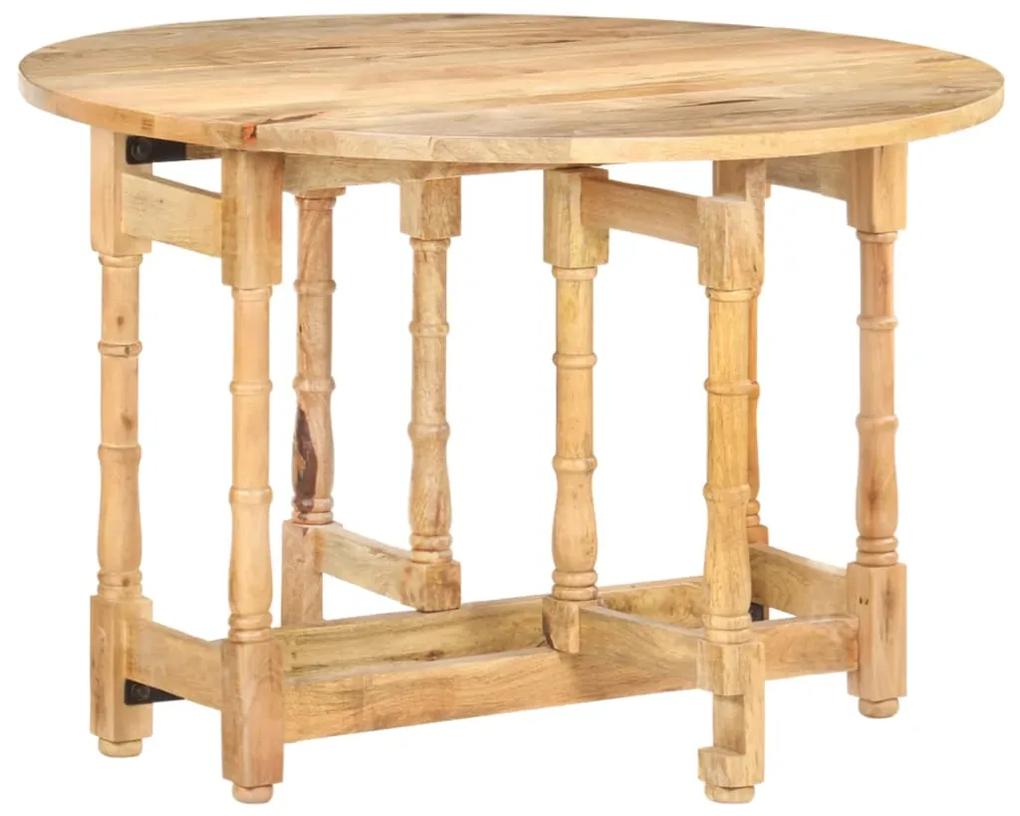 Jedálenský stôl okrúhly 110x76 cm mangový masív