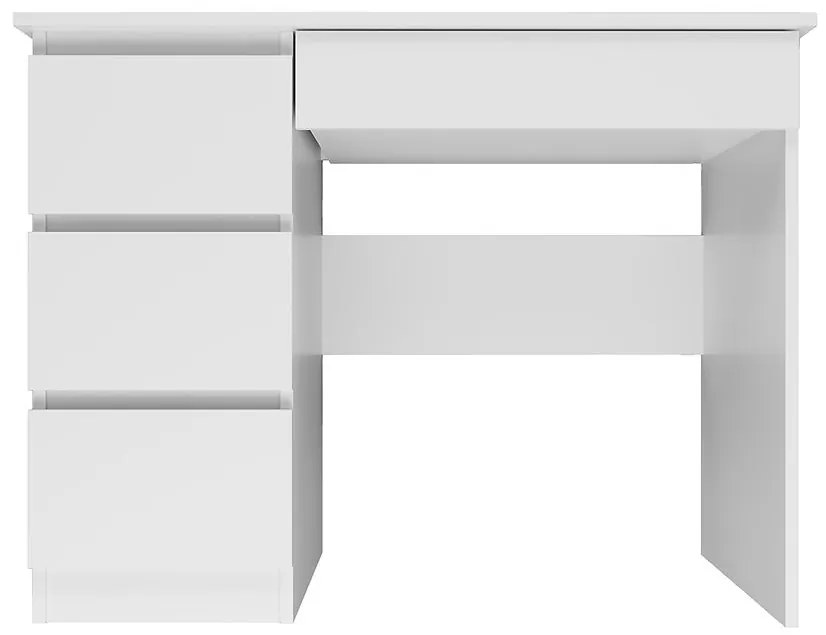 Písací stôl Mijas ľavý biela mat