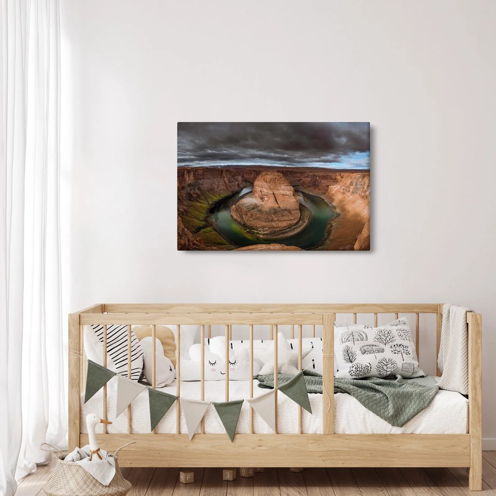 Obraz jazera v útese (90x60 cm)