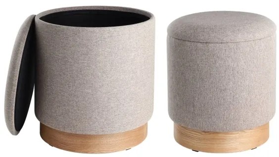 Eglo 424034 - SADA 2x Taburet MASHIKE pr. 30,5/37 cm hnedá